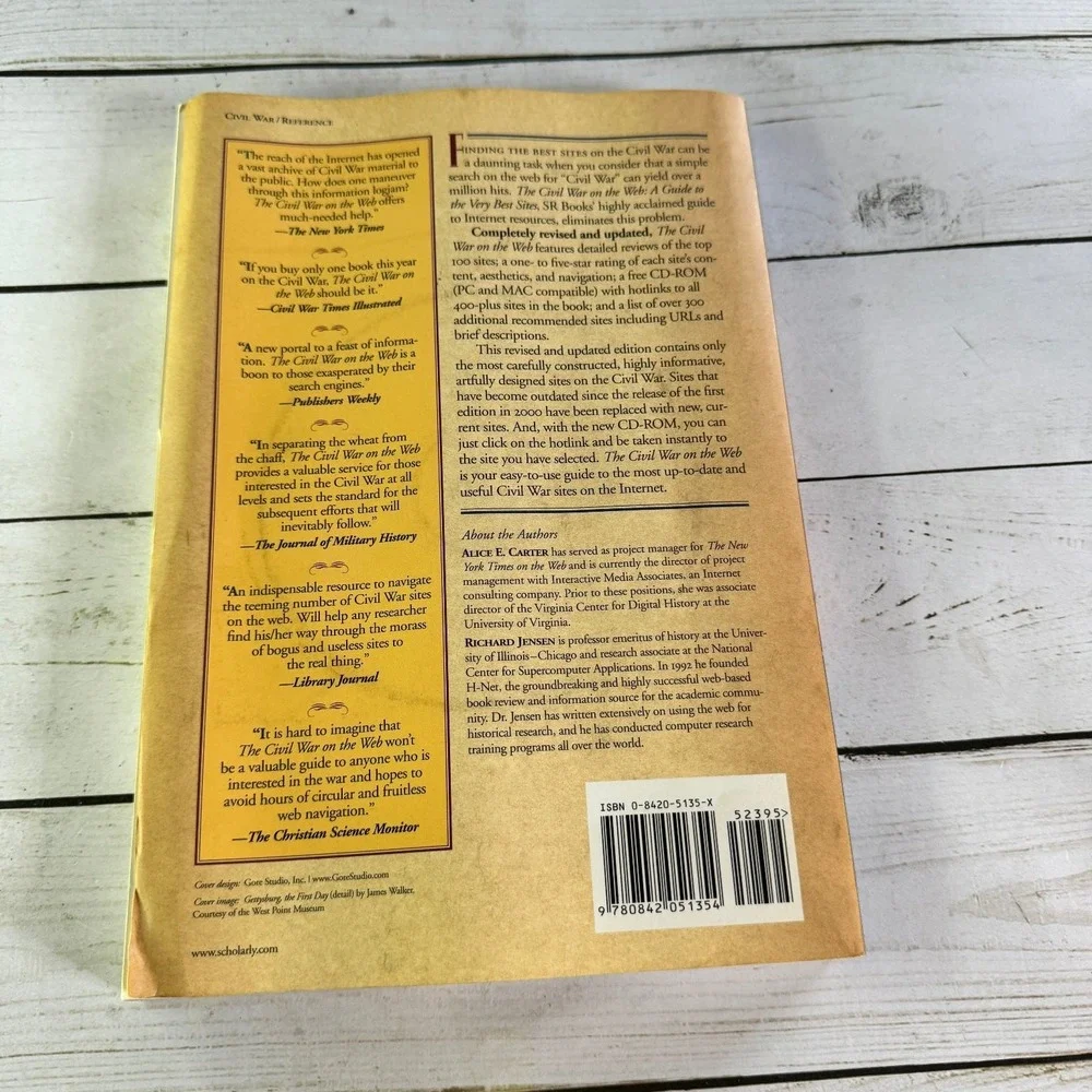 Civil War on the Web Carter Jensen 2003 Revised Updated Guide CD-ROM SR Books